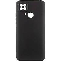 Чехол Silicone Cover Lakshmi Full Camera (A) для Xiaomi Poco C40 | Микрофибра Черный / Black