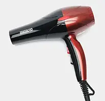 Професійний фен BRAOUA PRO BR-8833 Чорно-червоний