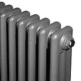 Горизонтальний дизайнерський радіатор опалення ARTTIDESIGN Bari III G 13/600/605 сірий матовий, фото 2