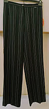 Класичні  штани в чорно-бежеву смужку Holliday