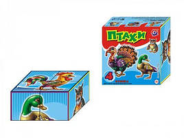 Кубики "Птиці ТехноК" (4 кубики)