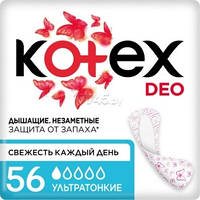 Прокладки щоденні Kotex 56шт Ultra Slim Deo