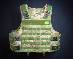 Плитоноска з можливістю встановленя додаткового захисту (М-1), кордура піксель ММ14