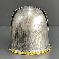 Шолом пластиковий "Хрестоносець", срібний з золотом, Шлем пластиковый "Крестоносец", фото 3