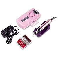 Портативный фрезер для маникюра BQ-101, 45 Вт (35000 об/мин), Розовый / Аккумуляторный фрезер для ногтей
