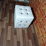 Пуфик Білий кубик стільчик, фото 4