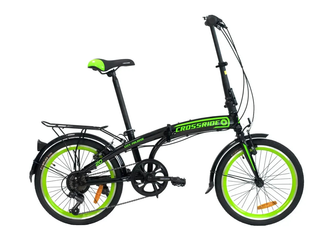 Велосипед складний міський дорожний сталевий 20" Crossride City Folding на зріст 156-176 см