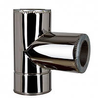 Трійники утеплені димохідні 87°