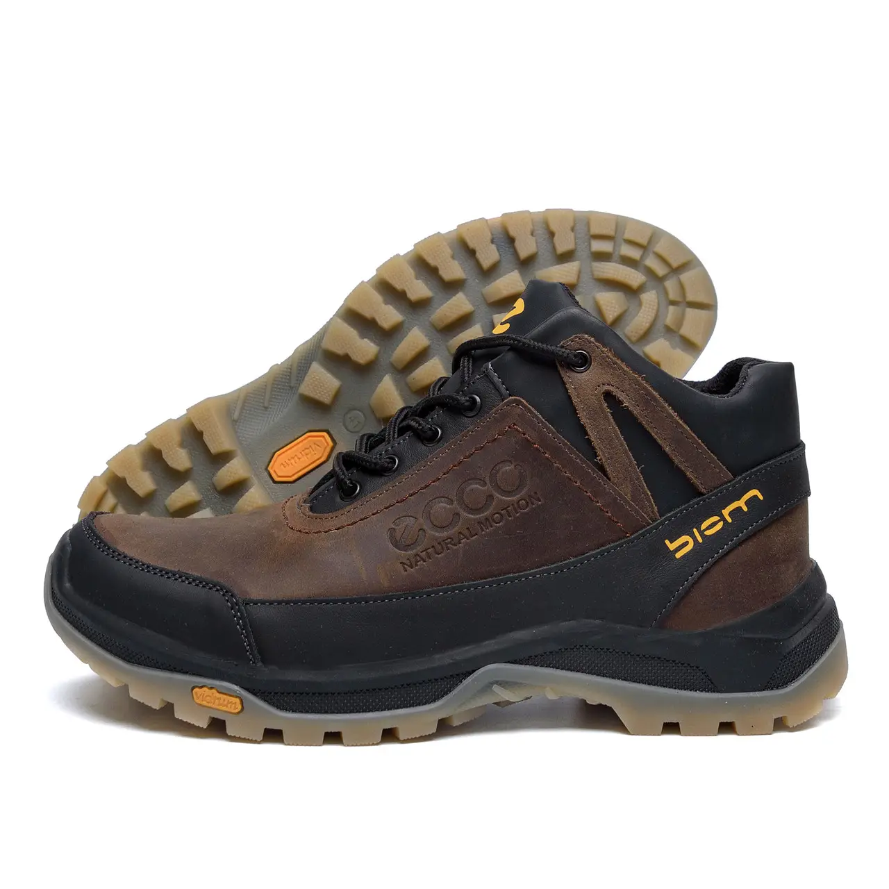 Чоловічі зимові шкіряні черевики Е-series Active Drive Brown, фото 1