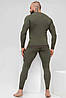 Супер теплий термокомплект TOTALFIT ARTICA TMK1-VH36 бавовна з начісуванням хакі S, фото 4