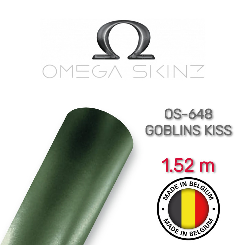 Omega Skinz OS-648 Goblins Kiss - Темно-зелена матова металік плівка 1.524 м