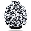Худі осінь-зима чорний з білим HOPE принт#3 панда Т-101 BLK/WHT L (Р) 23-556-101 S, фото 5