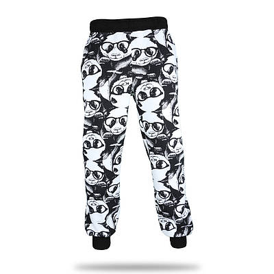 Штани зима білий з чорним HOPE принт#3 панда Ш-301 BLK/WHT L (Р) 23-367-003