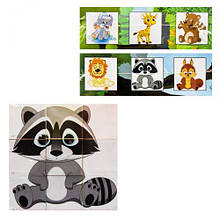 Кубики "Збери картинку: Кумедні тварини"