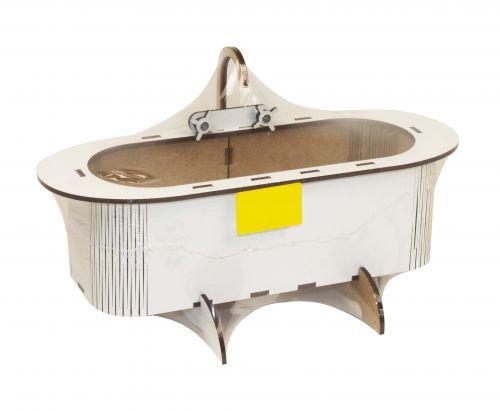 Дерев'яна ванна для ляльок, фото 1