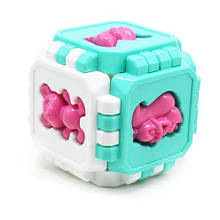 Кубик пазл із тваринами (різнобарвний)