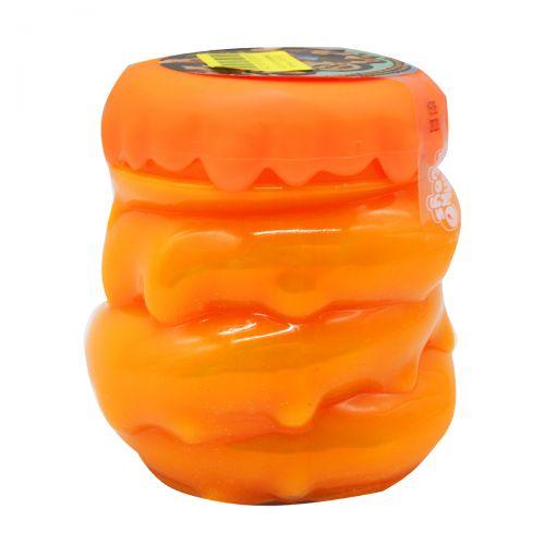 Слайм із блискітками (жовтогарячий) укр, фото 1