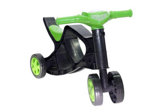 Каталка «Мінібайк» (чорний-зелений), фото 1