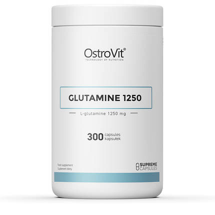 OstroVit Glutamine 1250 mg 300 caps, фото 1
