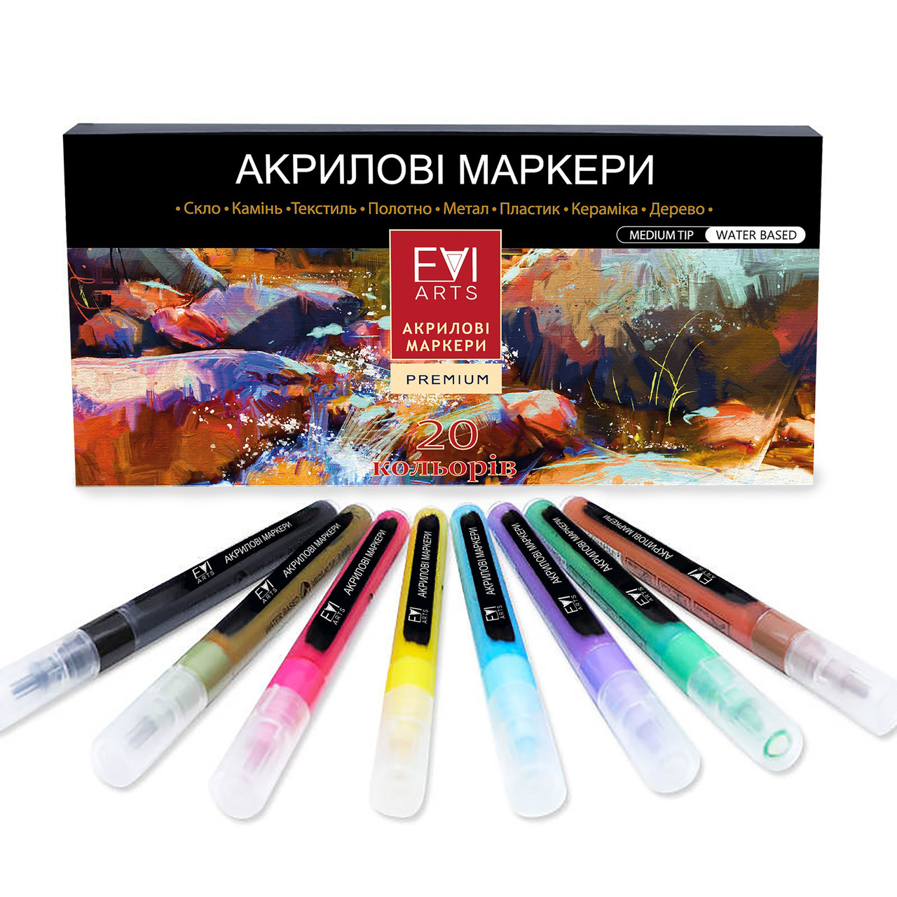 Купить Акриловые маркеры FaiArts - универсальные маркеры по стеклу ...