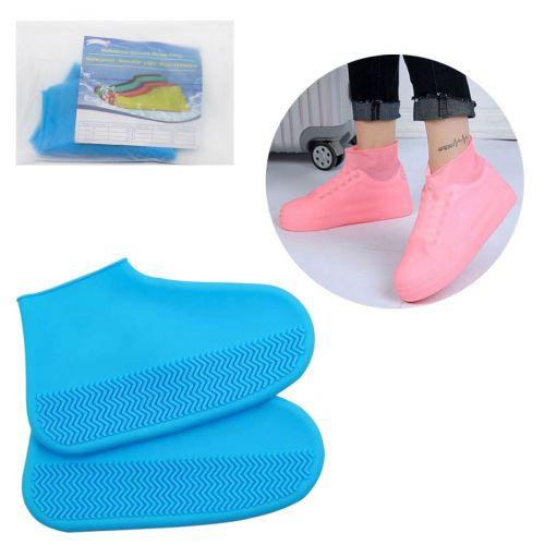 Чохли-бахіли силіконові, М (35-41), блакитний, фото 1