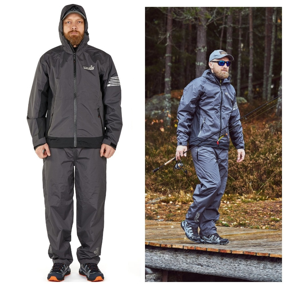 Костюм Norfin Thunder | Водонепроникний, вітрозахисний, легкий, для риболовлі, полювання і туризму в міжсезоння, S (44-46)