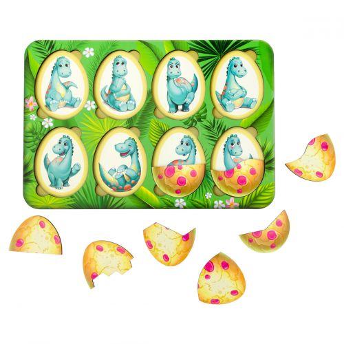 Дерев'яна гра пазл "Емоції динозавриків", фото 1