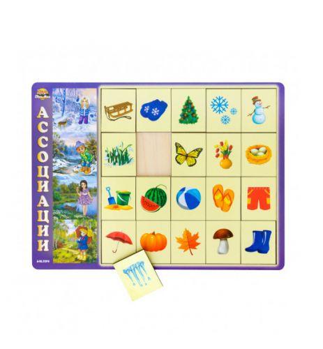 Дерев'яна гра "Асоціації", пори року, фото 1