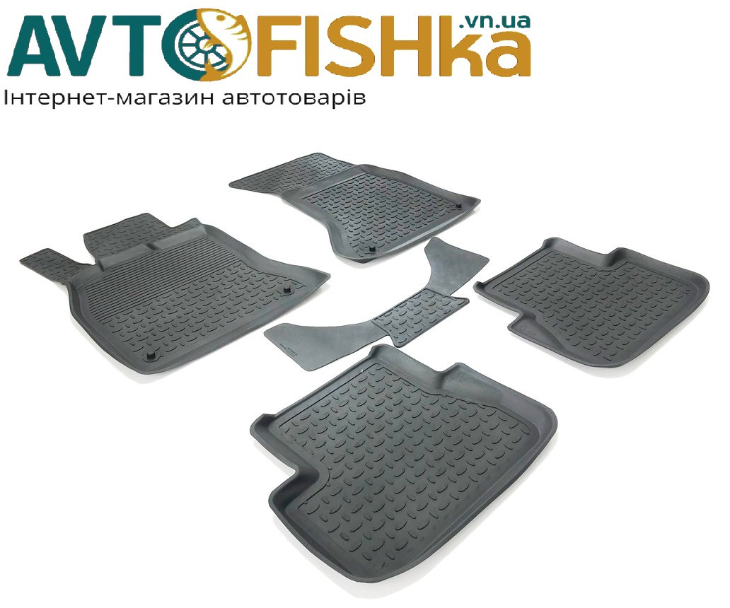 Килимки Салона Audi A4 (B8)/A5 Sportback 2007-2015 гумові, комплект 5 штук, фото 1