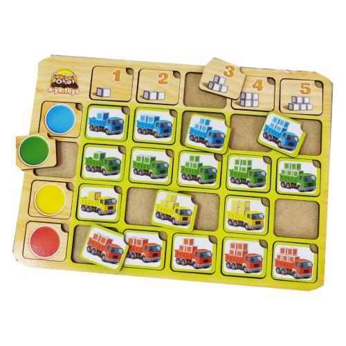 Пазл-сортер "Грузовики: Колір і рахунок", фото 1
