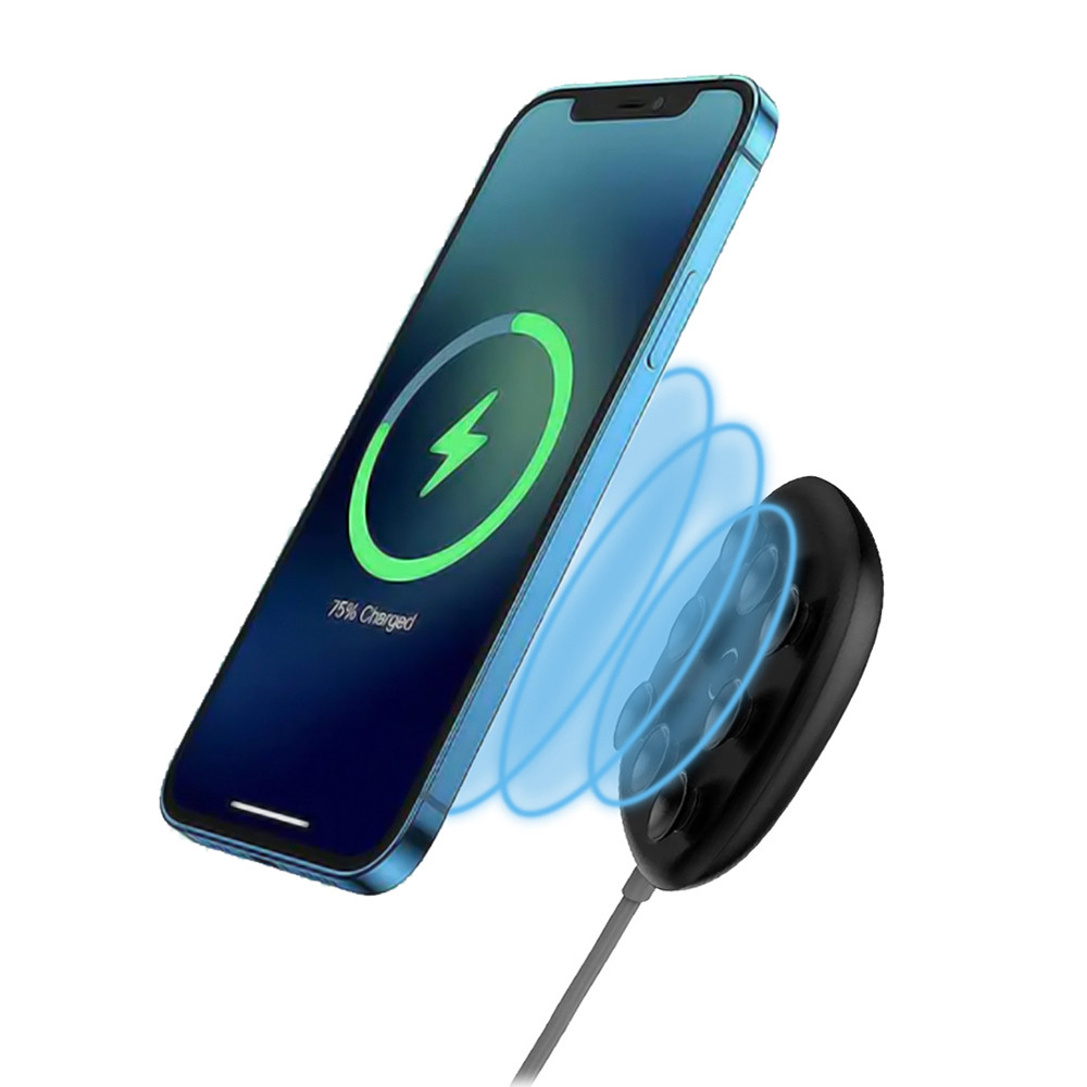 Безпровідний зарядний пристрій (зарядка) для телефону Baseus Suction Cup 10 Вт Чорний (WXXP-01)