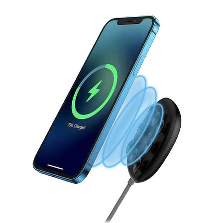 Безпровідний зарядний пристрій (зарядка) для телефону Baseus Suction Cup 10 Вт Чорний (WXXP-01), фото 1