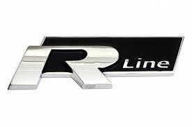 Шильдик емблема Volkswagen "R line" Фольцваген значок ер лайн