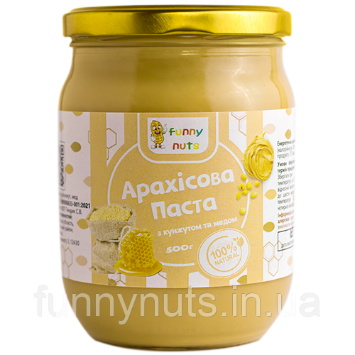 Арахісова паста  FunnyNuts з кунжутом і медом 500г