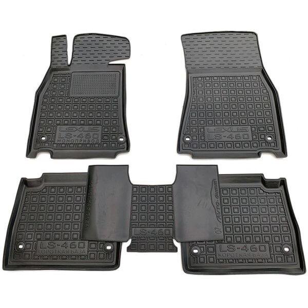 Гумові килимки в салон Lexus LS 460 2007 — стандартна база, фото 1