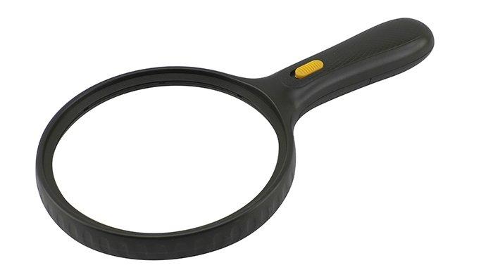 Лупа ручна з підсвіткою Magnifier 9986-E 1,8-5Х D-138мм