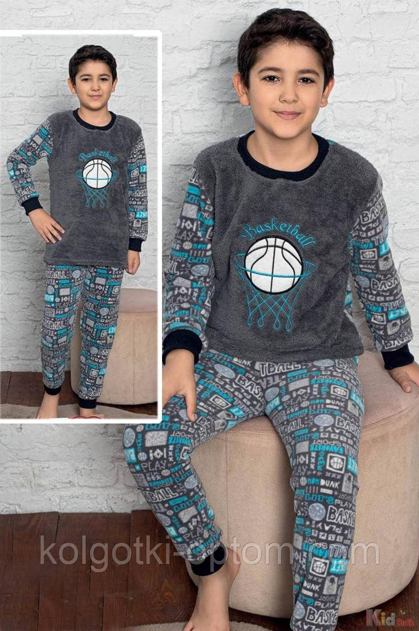 ОПТОМ Піжама утеплена сіра для хлопчика "Basketball" (134 см.)  Minimoon 2125000792262, фото 1