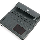 Жіночий шкіряний гаманець-клатч Karya 1173-030 зелений, фото 4