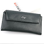 Жіночий шкіряний гаманець-клатч Karya 1173-030 зелений, фото 6