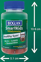 Комплекс дітям для зору Bioglan Smartkids Healthy Eyes 30 gummies Апельсин, фото 4
