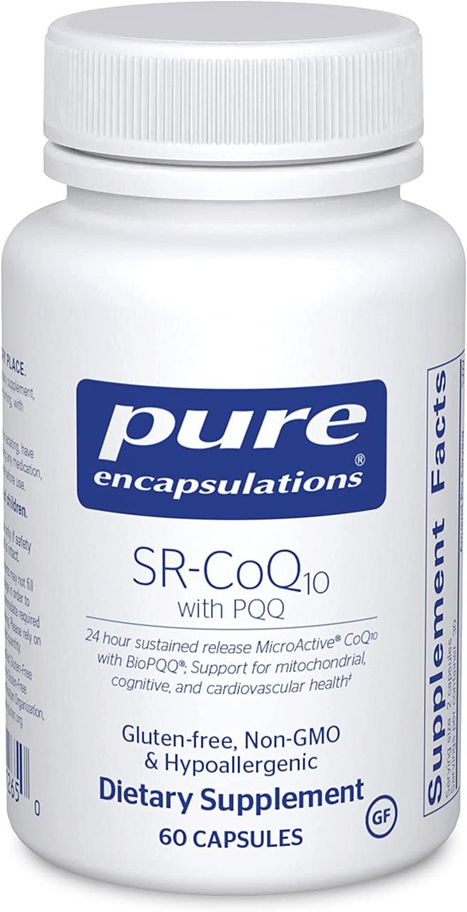 Pure Encapsulations SR-CoQ10 with PQQ / Коензим Q10 c Пікуку 60 капс