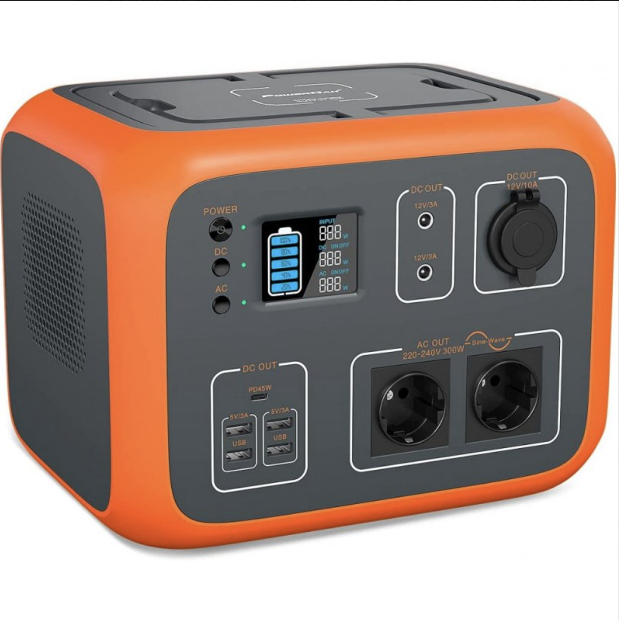 Портативна зарядна станція Bluetti PowerOak AC50S 500Wh/300W Orange