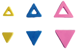 Пластикова форма (молд) для шоколаду Трикутники