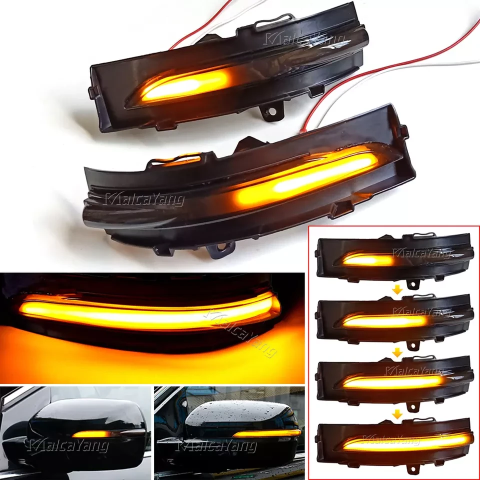 Динамічний LED-повторювач повороту в дзеркало Ford EDGE 2015-2019 USA, покажчик повороту