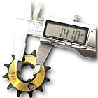 Зірка передня квадроцикла 428 12 t вал 17 мм гартована, фото 3