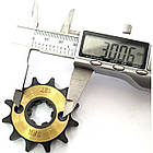 Зірка передня квадроцикла 428 12 t вал 17 мм гартована, фото 4