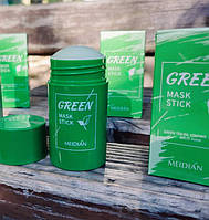 Зелена глиняна маска в стику очисна із зеленим чаєм, 40 г Green Mask stik (прим'ята паковання)