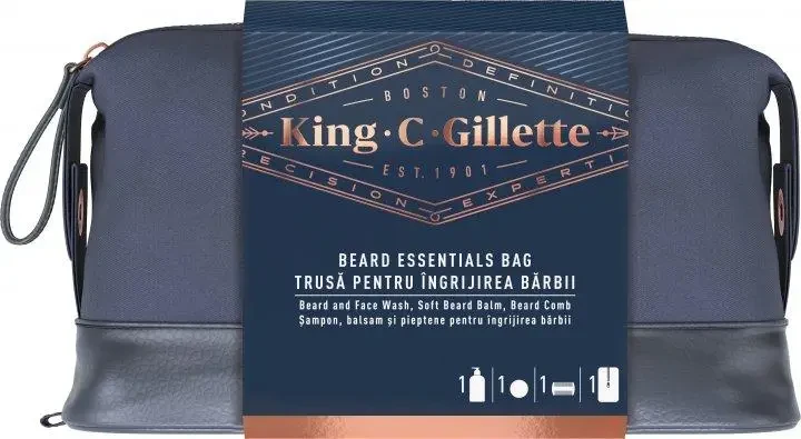 Подарунковий набір Gillette King C для догляду за бородою та шкірою обличчя 02324