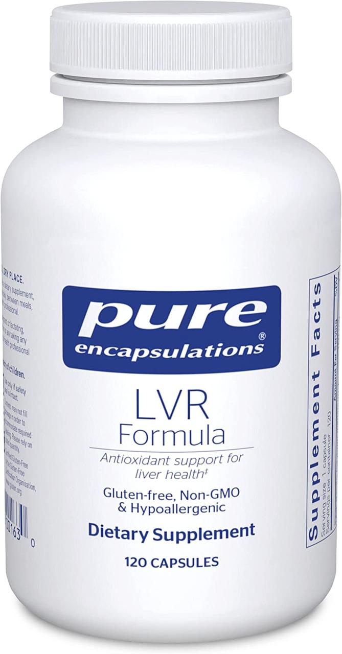 Pure Encapsulations LVR Formula / Антиоксидантна підтримка для здоров'я клітин печінки 120 капс