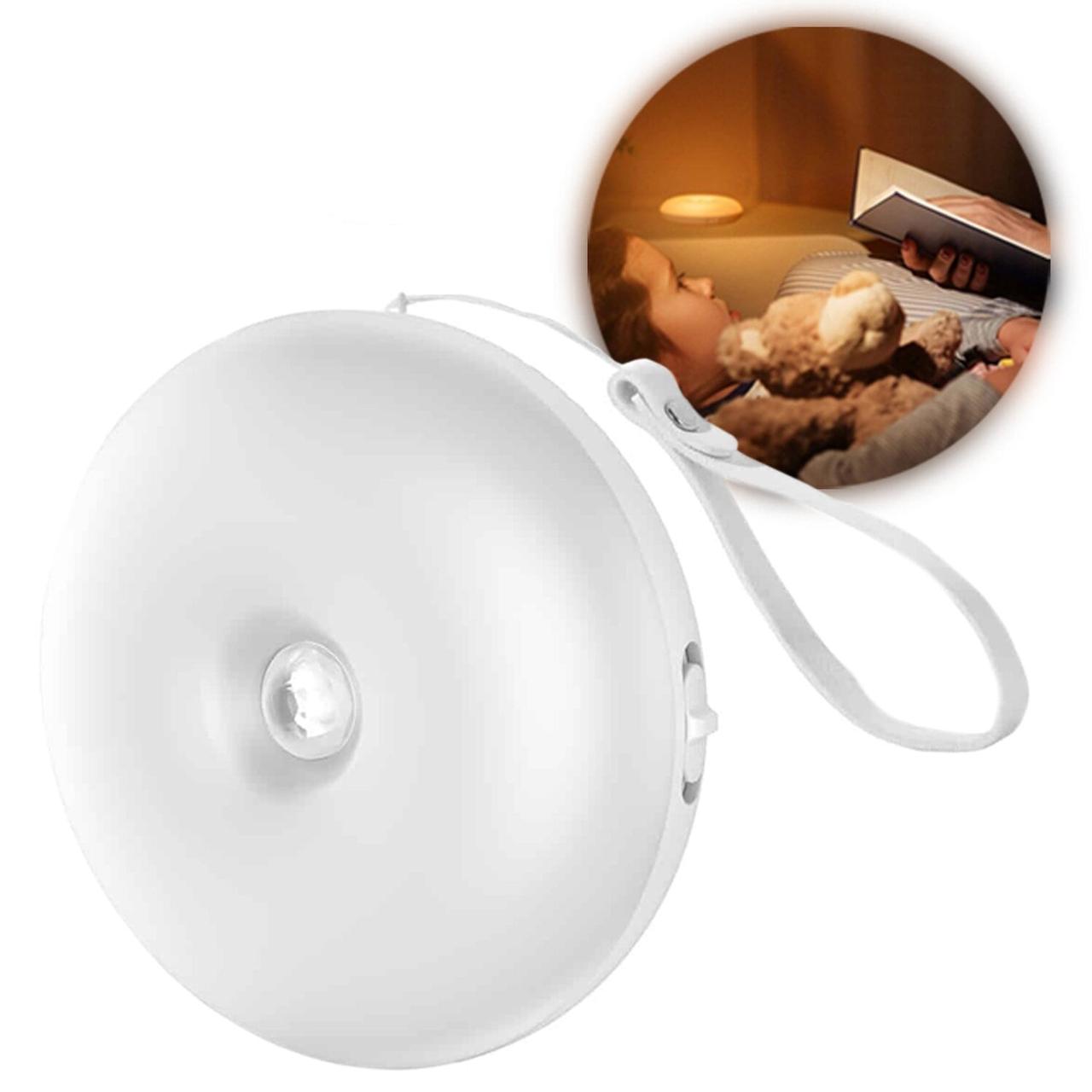 Лампа-нічник з датчиком руху Baseus Light garden intelligent iduction Warm light Білий (DGYUA-GB02)